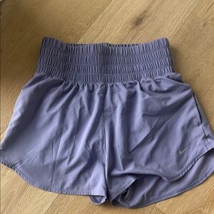 Nike high waisted Women's Lavender Athletic Shorts lined